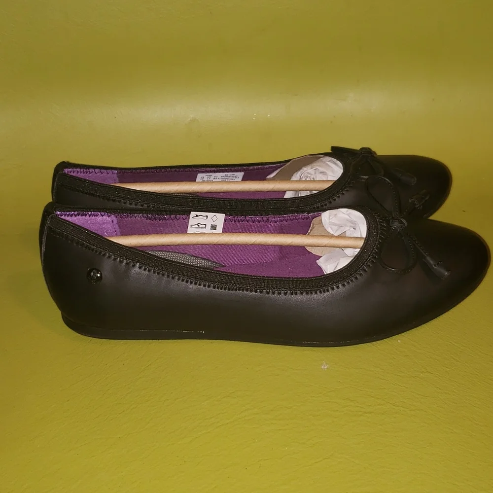 HUSH PUPPIES JOSIE BLACK FLATS